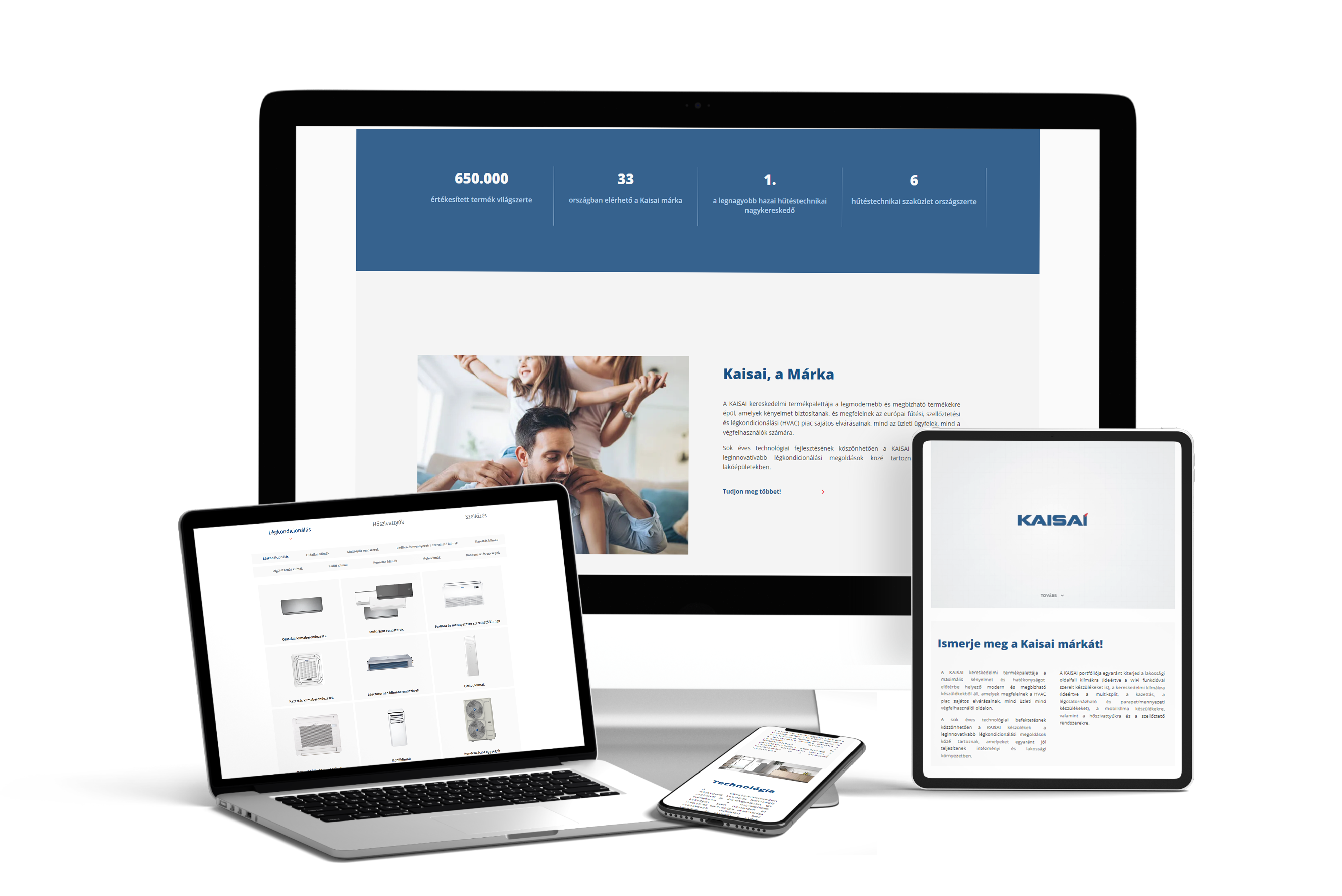 Kaisai weblap készítés wordpress