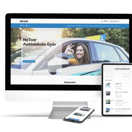 WordPress weboldal autósiskoláknak